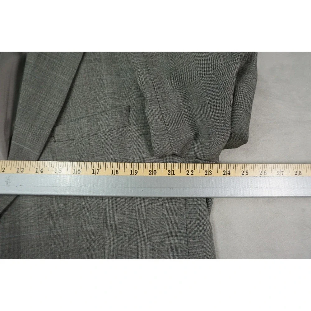 Lauren Ralph Lauren Blazer Mens 46R Gray 100% Wool Suit Jacket Sport Coat Canada